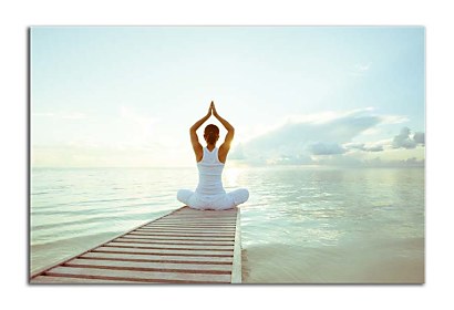 Fototapeta Yoga Pier and Sea 24738